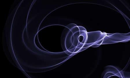 Colored Light Energy Streak Design Element on Black Backgroundの写真素材