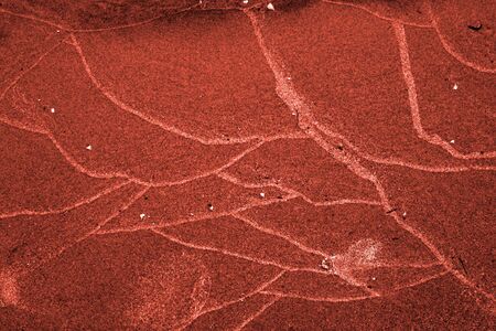 pictures on the red sand on the riverの写真素材