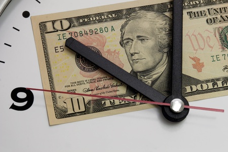 wall clock at 10 oの写真素材