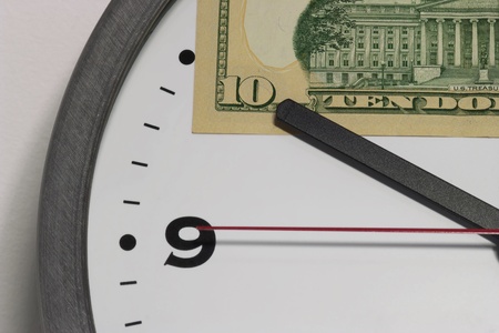 wall clock at 10 oの写真素材