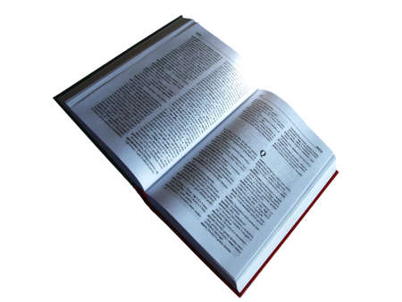 dictionary isolated on white background    