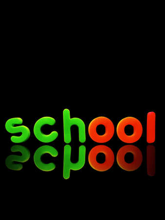 lettering made from plastic lettersの写真素材