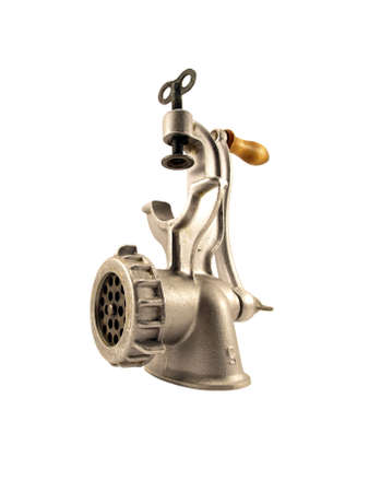 metal mincer on white background       の写真素材