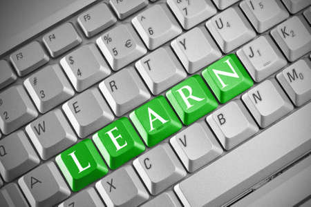 Internet education concept. Keyboard with word 