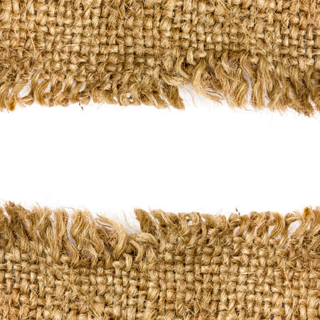 Burlap border with copy space for your textの写真素材