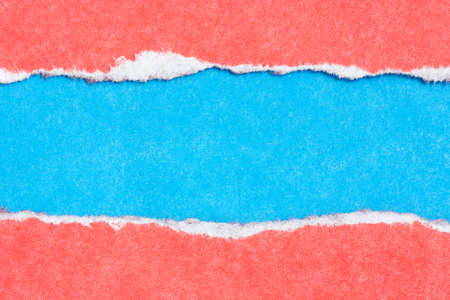 Torn paper red and blue colors for the background