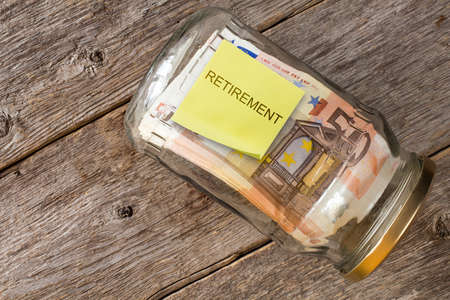 Concept of retirement planning or retirement savings.の写真素材