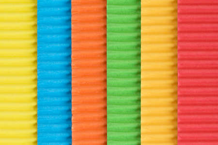 Colored corrugated paper, can be used as backgroundの写真素材