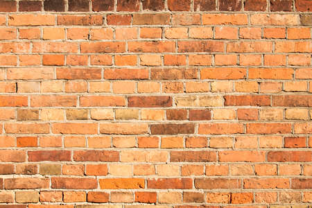 Background of old vintage brick wall texture