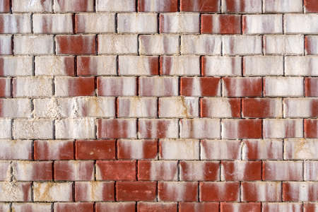 Background of modern urban old brick wall pattern design textureの写真素材
