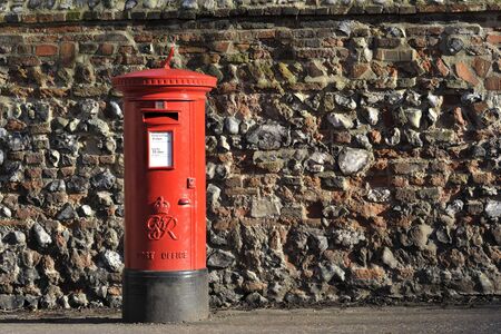 George VI pillar box, post office or mail box.のeditorial素材