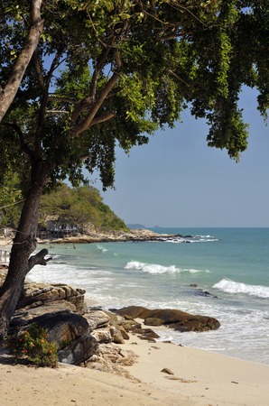 Ao Thian bay and beach on Ko Samet island, Thailand.のeditorial素材