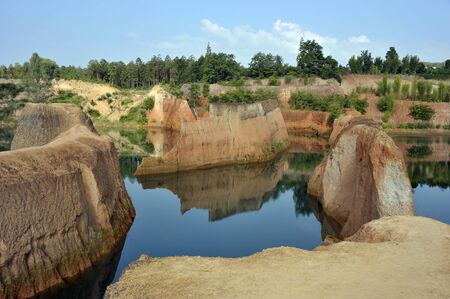 The Grand Canyon tourist geological attraction situated in Nam Phrae, Chiang Mai, Thailand.の写真素材