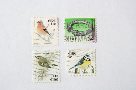 Postage stamps from Irelandの写真素材