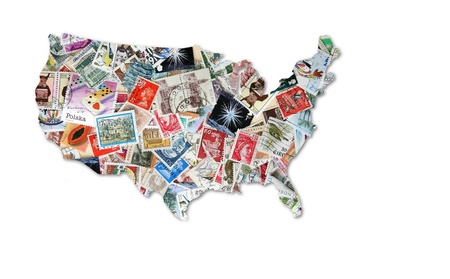 Americas with diverse backgroundsの写真素材