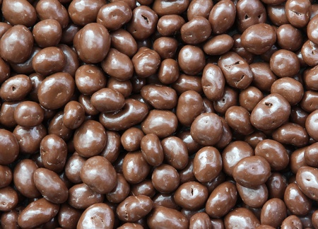 Chocolate covered raisinsの写真素材