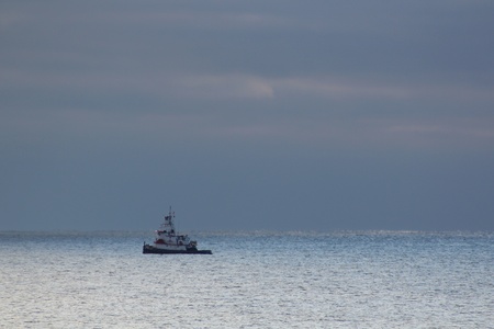 Florida panhandle, November 2011 - Commercial fishing boatのeditorial素材