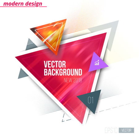 Vector of abstract geometric triangle pattern and background.のイラスト素材