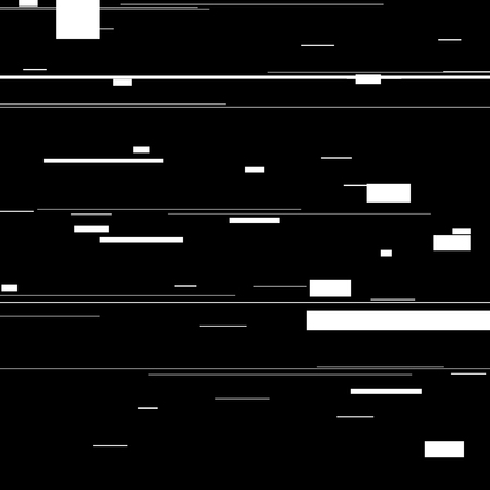 Glitch elements set. Computer screen error templates. Digital pixel noise abstract design. Video game glitch. Glitches collection. Television signal fail. Data decay. Technical problem grunge.のイラスト素材