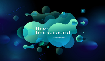 Colorful geometric background design. Fluid shapes composition with trendy gradients. Eps10 vector.のイラスト素材