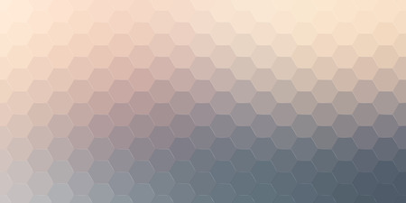 Abstract hexagonal background. Vector geometric background with hexagons and gradient effect. Bright...
