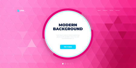 Geometric abstract gradient background design. Triangle shape abstract vector composition on background. Futuristic design posters. Eps10 vector.のイラスト素材