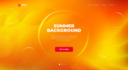 Liquid color background design. Fluid gradient shapes composition. Futuristic design posters. Eps10 vector.のイラスト素材