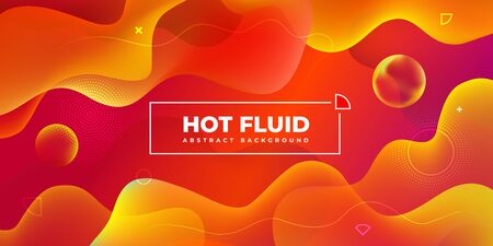 Liquid color background design. Fluid gradient shapes composition. Futuristic design posters. Eps10 vector.のイラスト素材