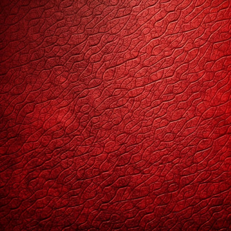 Red leather texture background. Close up of red leather texture background.の写真素材