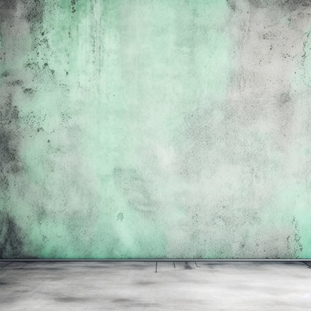 grunge wall, concrete floor and old cement wall. 3d renderingの素材