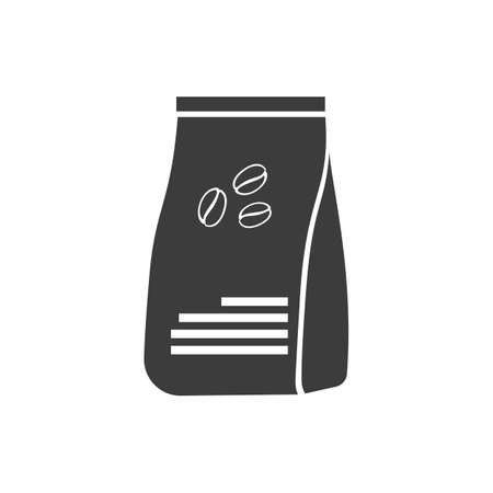 Package coffee icon. Package coffee Vector isolated on white background.のイラスト素材