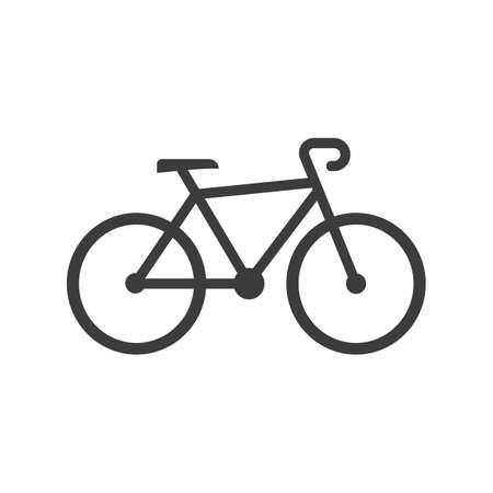 Bike icon. Bike Vector isolated on white background.のイラスト素材