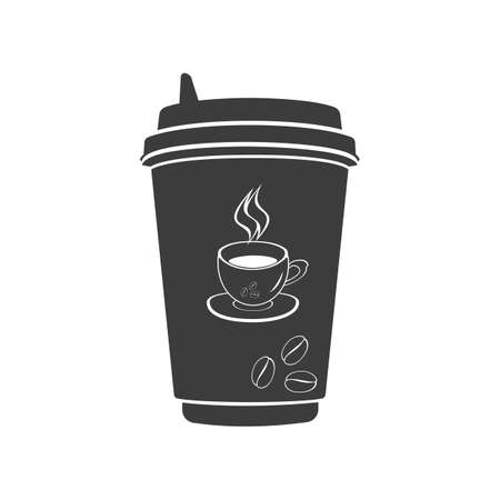 Coffee to go icon. Coffee to go Vector isolated on white background.のイラスト素材