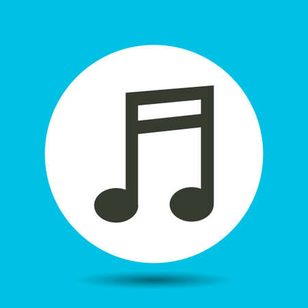 Music note icon. Music notes vector isolated.のイラスト素材