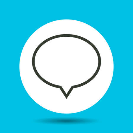 Bubble chat icon. Bubble chat vector isolated. Flat vector illustration in black.のイラスト素材