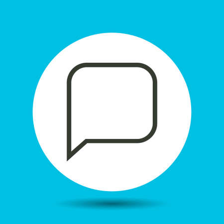 Bubble chat icon. Bubble chat vector isolated. Flat vector illustration in black.のイラスト素材