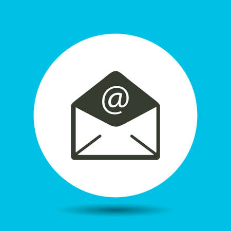 Email. icon. Email. vector isolated. Flat vector illustration in black.のイラスト素材