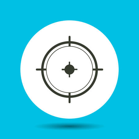 Sight icon. Sight vector isolated. Flat vector illustration in black.のイラスト素材