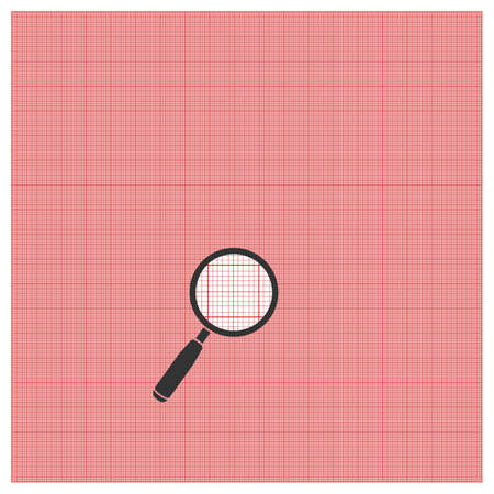 Pixel or technical grid aligned on all lines. millimeter paper background. Square grid background. Flat vector illustrationのイラスト素材
