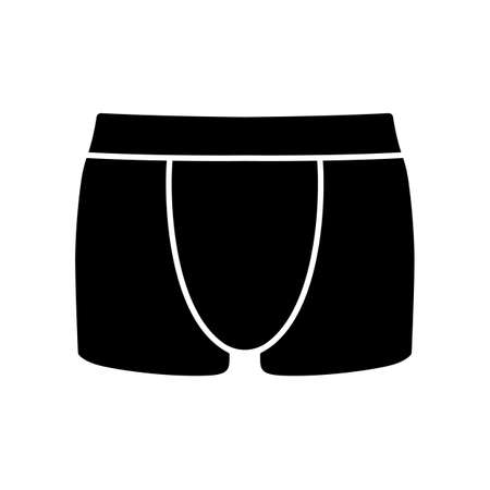 underwear icon. men clothing short underpants. vector illustration on white background.のイラスト素材