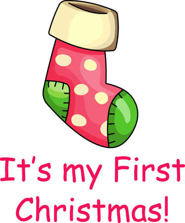 Send holiday cheers with this beautiful Christmas stockings. のイラスト素材