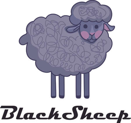 Counting sheep help you sleep.  Send your little one to dreamland with these cute sheep.  Perfect for the nursery!のイラスト素材