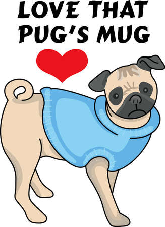 My best friend is hard at work for me.  Show everyone how much your dog means to you.  They will love it!のイラスト素材