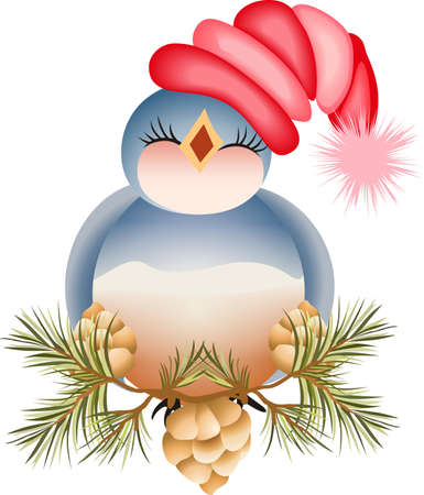 Everyone loves to feed the bluebirds in the yard.  This is a beautiful picture to add to a special gift for the nature lover you know.  She will love it!のイラスト素材