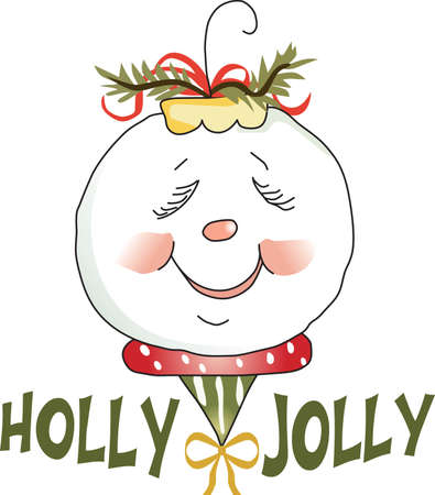 A figure of a person made out of packed snow, makes a snowman のイラスト素材