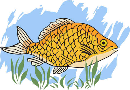 Dont forget this cute design when you go fishin.  This design is perfect to take with you when you go.  Everyone will love it!のイラスト素材