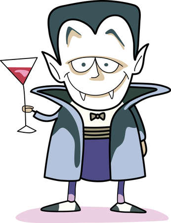 This trick or treat Vampire is here to wish you a happy Halloween.  Buy this as a special treat.  Your friends will love it!のイラスト素材