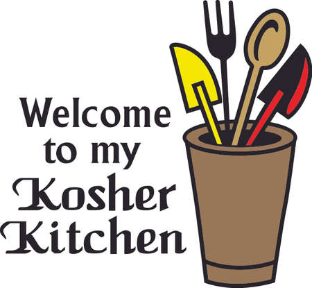 Homemade cooking is just too good to pass by.  Bring some sweet inspiration to your kitchen with this design.のイラスト素材