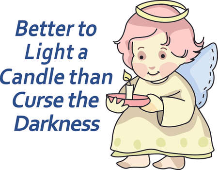 Every time a bell rings and angel gets their wings.  A beautiful design from Great Notions.のイラスト素材