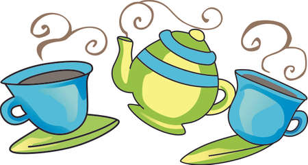 The perfect addition for a relaxing afternoon, your favorite cup of tea. のイラスト素材